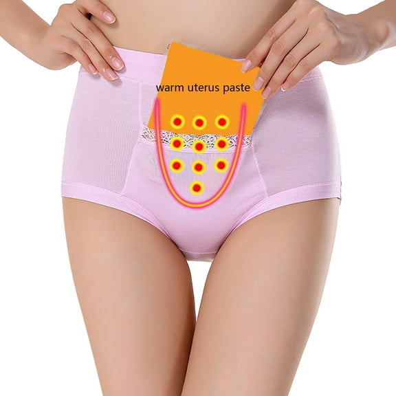 Dyfzdhu Period Underwear for Women High Waisted Warm Leakproof Panties With Pocket Comfortable Absorbency Cotton Briefs Plus Size, S-4XL