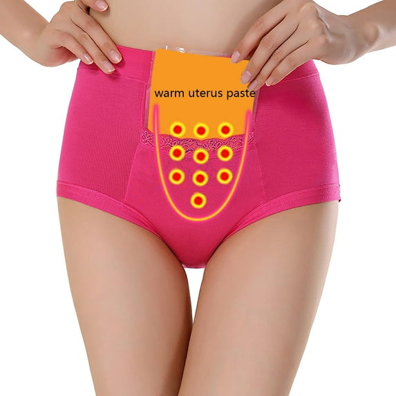 Dyfzdhu Period Underwear for Women High Waisted Warm Leakproof Panties With Pocket Comfortable Absorbency Cotton Briefs Plus Size, S-4XL