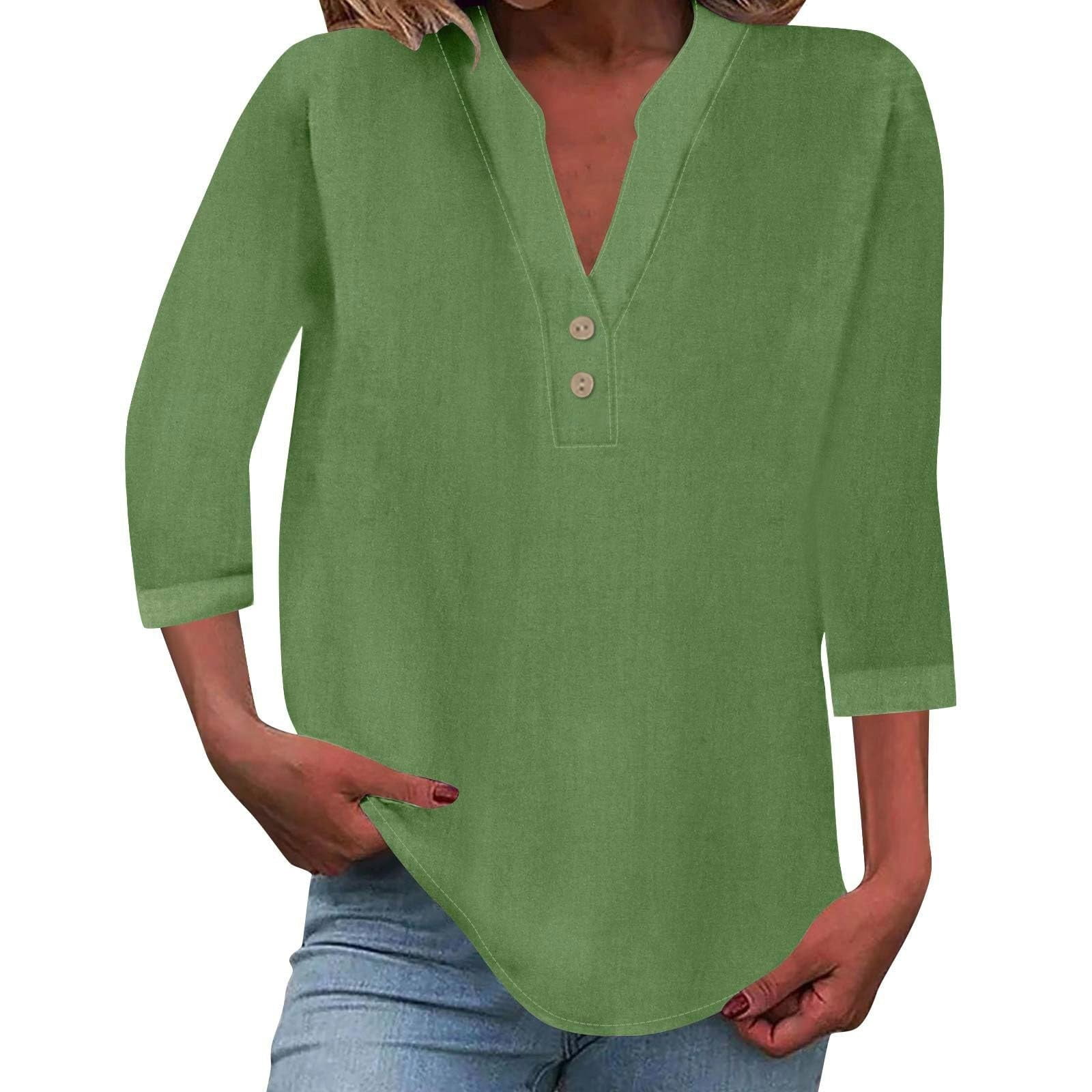 Gray summer women linen top oversize blouse casual style city girl print