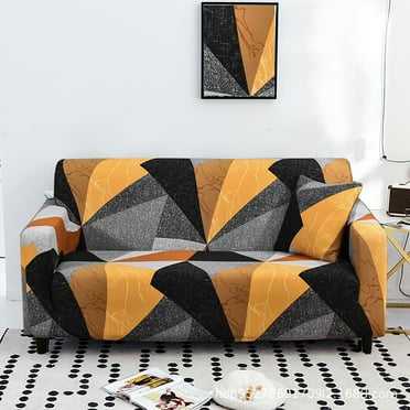 Dyfzdhu Seater Printed Sofa Cover Couch Slipcover Elastic Stretch Armchair Loveseat Sectional Furniture Protector Dog Pet
