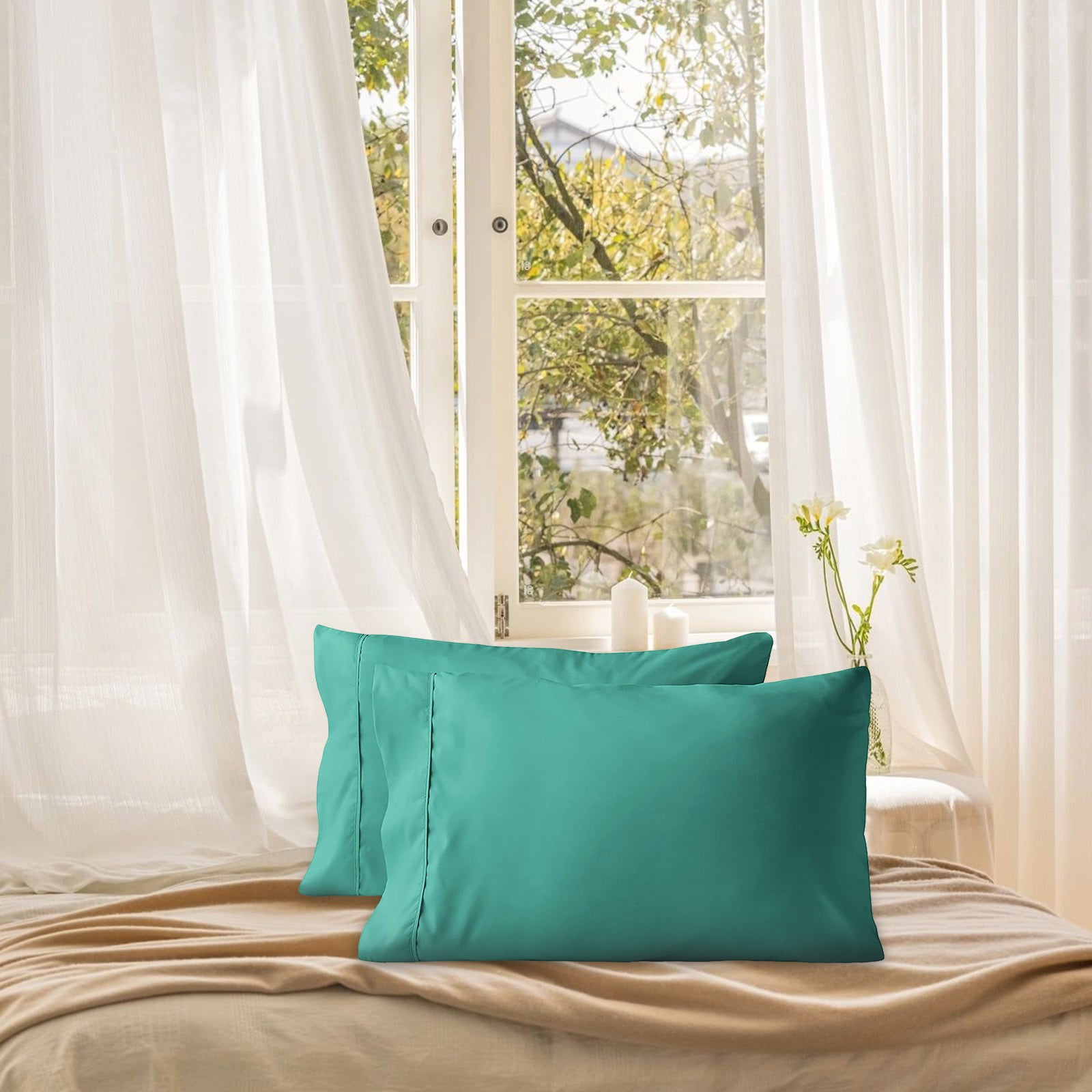 Dyfzdhu Set Of 2 Ultra Soft Pillowcases With Envelope Closure Standard