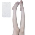 thumbnail image 1 of Dyfzdhu Socks For Women Fashion 2 Pack Tights Pantyhose With Rhinestones Thin Acrylic Fiber Cutout Fishnet Pantyhose Womens Socks, 1 of 4
