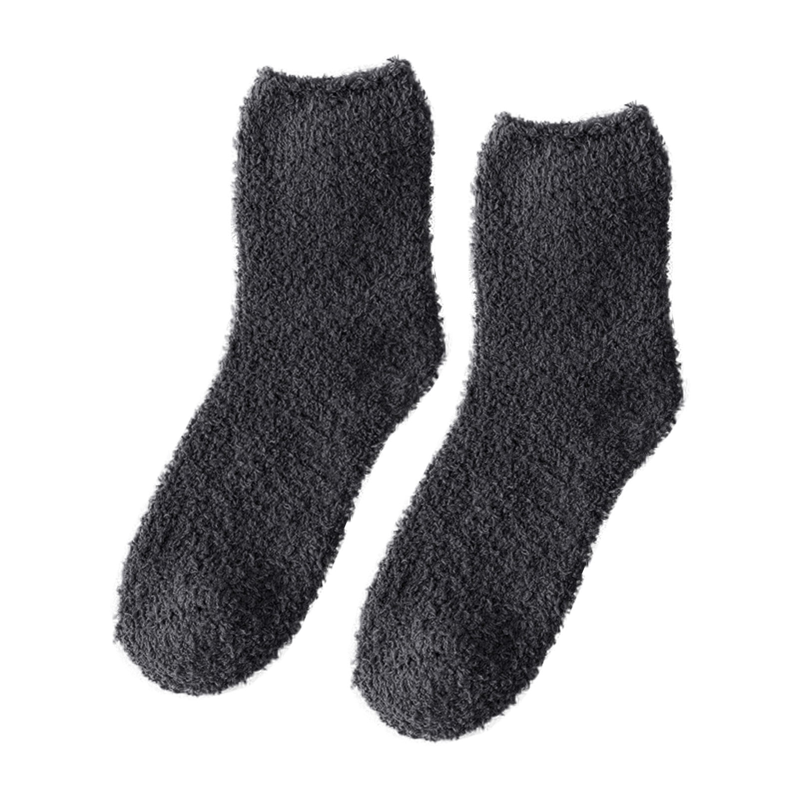 Dyfzdhu Socks For Women Fashion Coral Fleece With Thicker And Warmer ...