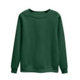 thumbnail image 1 of Dyfzdhu Sweatshirt For Women Pullover Plain Versatile Sweatshirt Without Hood Large Sizes Autumn Winter Long Sleeve Tops Casual Crew Neck Jumper Shirt Lightweight Long Sleeve Tops For Hoodies, 1 of 5