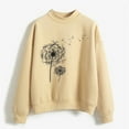 thumbnail image 1 of Dyfzdhu Sweatshirts for Women Fall Winter Crew Neck Solid Color Prints Long Sleeve Pullover Sweatshirt, 1 of 4