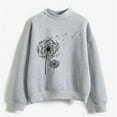 thumbnail image 1 of Dyfzdhu Sweatshirts for Women Fall Winter Crew Neck Solid Color Prints Long Sleeve Pullover Sweatshirt, 1 of 4