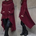 thumbnail image 1 of Dyfzdhu Sweatshirts for Women Plus Size Long Sleeve High Low Tops Solid Oversized Loose Fit Asymmetrical Hoodies Red, 1 of 7