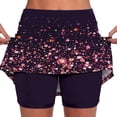 thumbnail image 1 of Dyfzdhu Tennis Skirts for Women Summer High Waisted Pleated Skirt with Shorts Underneath Print Workout Golf Yoga Short Skirt Athletic Skorts with Pockets, 1 of 5