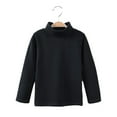 thumbnail image 1 of Dyfzdhu Toddler Children Turtleneck Top Girls Boys Solid Color Long Sleeve T-shirt 3-10Y, 1 of 4