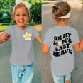 thumbnail image 1 of Dyfzdhu Toddler Kids Baby Girls On My Moms Last Nerve Short Sleeve Letter PrinT-shirt Mama's Mini Funny T-shirt Trendy Fashion Shirt Tee Tops, 1 of 7