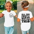 thumbnail image 1 of Dyfzdhu Toddler Kids Baby Girls Short Sleeve Letter PrinT-shirt Mama's Mini Funny T-shirt Trendy Fashion Shirt Tee Tops, 1 of 7