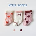 thumbnail image 1 of Dyfzdhu Toddlers Boys Girls Winter Thick Warm Thermal Cozy Crew Warm Boot Socks 3 Pairs, 1 of 4