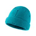 thumbnail image 1 of Dyfzdhu Unisex Fashion Casual Ripped Woolen Hat Solid Warm Outdoor Knitted Blue, 1 of 1
