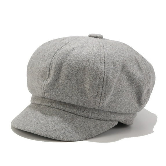 Dyfzdhu Vintage Women Winter Solid Hat Beret Cap Korean Painter Newsboy Berets