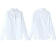 thumbnail image 1 of Dyfzdhu Wear Button White Tops Girls Baby Formal Chlidren Shirts Blouse Kids Boys, 1 of 3