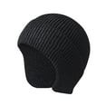 thumbnail image 1 of Dyfzdhu Winter Hats for Men Women Fleece Lined Soft Warm Knit Hat Ski Stocking Cuffed Cap Black, 1 of 2