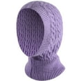 thumbnail image 1 of Dyfzdhu Winter Hats for Men Women Soft Warm Knit Hat Ski Stocking Collar Cap Purple, 1 of 3