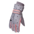 thumbnail image 1 of Dyfzdhu Winter Outdoor Boys Girls Snow Skating Snowboarding Windproof Warm Gloves Perfect For 6 To 12 Years Old Kids Grey, 1 of 6