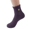 thumbnail image 1 of Dyfzdhu Winter Solid Color Brushed Thick Plush Warm Socks Home Socks Ski Socks Moon Socks, 1 of 2