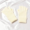 thumbnail image 1 of Dyfzdhu Winter Unisex Knitted Wool Warm Gloves Solid Color Fingerless Mitts Cold Gloves, 1 of 3