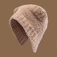 thumbnail image 1 of Dyfzdhu Winter Warm Woolen Hat Cute Bear Versatile Face Small Ear Cap Khaki, 1 of 3