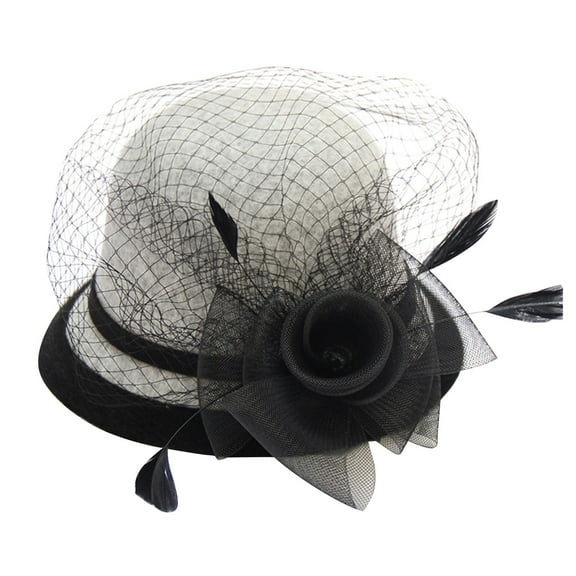 Dyfzdhu Women Autumn Winter Flowers Round Top Casual Fisherman Bucket Cap Small Bowler Hat Gray