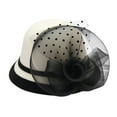 thumbnail image 1 of Dyfzdhu Women Autumn Winter Flowers Round Top Casual Fisherman Bucket Cap Small Bowler Hat, 1 of 3