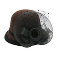 thumbnail image 1 of Dyfzdhu Women Autumn Winter Flowers Round Top Casual Fisherman Bucket Cap Small Bowler Hat, 1 of 3