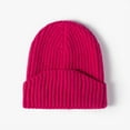 thumbnail image 1 of Dyfzdhu Women Fashion Casual Woolen Hat Solid Warm Outdoor Knitted Pink, 1 of 3