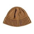thumbnail image 1 of Dyfzdhu Women Fashion Winter Heavy Knit Fisherman Hat Outdoor Wool Khaki, 1 of 1