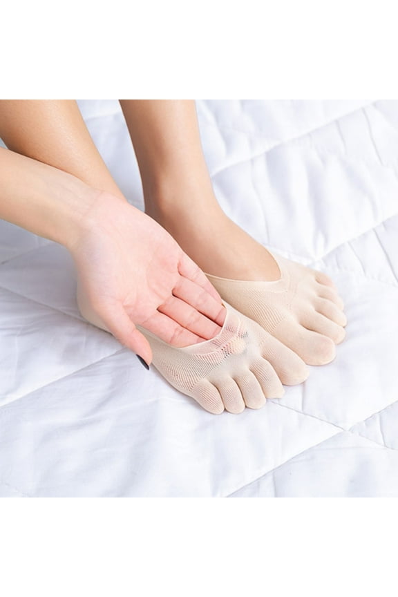 Women Five Toes Ankle Liner Anti-skid Anti-friction Mesh Breathable Socks