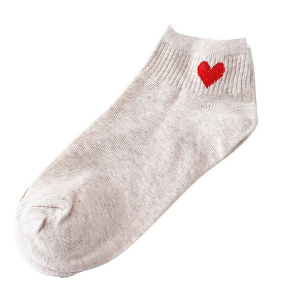 Dyfzdhu Women Heart-Shaped Fashion Skateboard Sock Comfortable Socks
