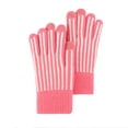 thumbnail image 1 of Dyfzdhu Women Men Casual Snowman Embroidered Plush Full Finger Gloves Winter Warm Gloves Pink, 1 of 3