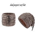thumbnail image 1 of Dyfzdhu Women Mens Pullover Cap Pile Comfortable Warm Hat Scarf Dual Use Khaki, 1 of 4