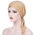 thumbnail image 1 of Dyfzdhu Women Stretch Turban Hat Chemo Cap Hair Loss Head Scarf Wrap Cap, 1 of 2