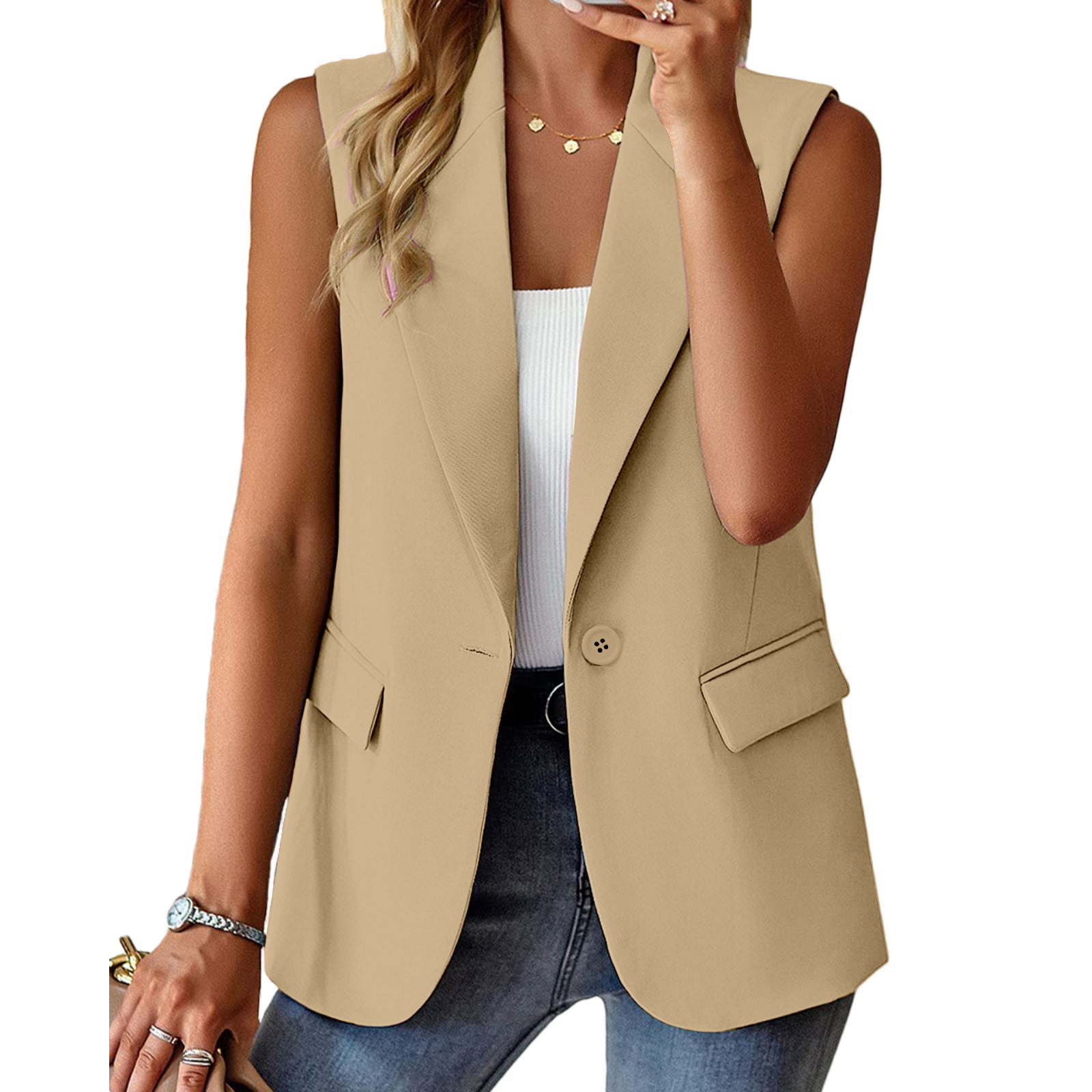Casual Backless Vest Suit