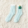 thumbnail image 1 of Dyfzdhu Women Thicken Warm Cute Sleeping Home Floor Plush Furry Socks, 1 of 6