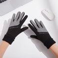 thumbnail image 1 of Dyfzdhu Women Winter Fleece Thickening Elastic Edge Cold Proof Outdoor Driving Riding Sports Non Slip Touched Screen Gloves Unisex Black, 1 of 4