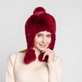 thumbnail image 1 of Dyfzdhu Women Winter Plush Fake Thick Hat Ear Protectors Warm Red, 1 of 7