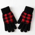 thumbnail image 1 of Dyfzdhu Women Winter Screen Gloves Warm Knit Gloves Elastic Cuff Winter Men Texting Gloves Red, 1 of 8