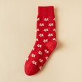 thumbnail image 1 of Dyfzdhu Women Winter Thermal Socks Cute Print Thickened Comfortable Crew Socks Christmas Red Socks, 1 of 3
