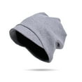 thumbnail image 1 of Dyfzdhu Women Winter Versatile Knitted Warm Keeping Hat Short Brim Pullover Cap Cold Big End Round Pile Gray, 1 of 3