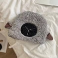 thumbnail image 1 of Dyfzdhu Women Winter Warm Windproof Hat Ski Riding Fleece Warmer Cute Cartoon Sheep Ear Cap for Girl Gray, 1 of 4
