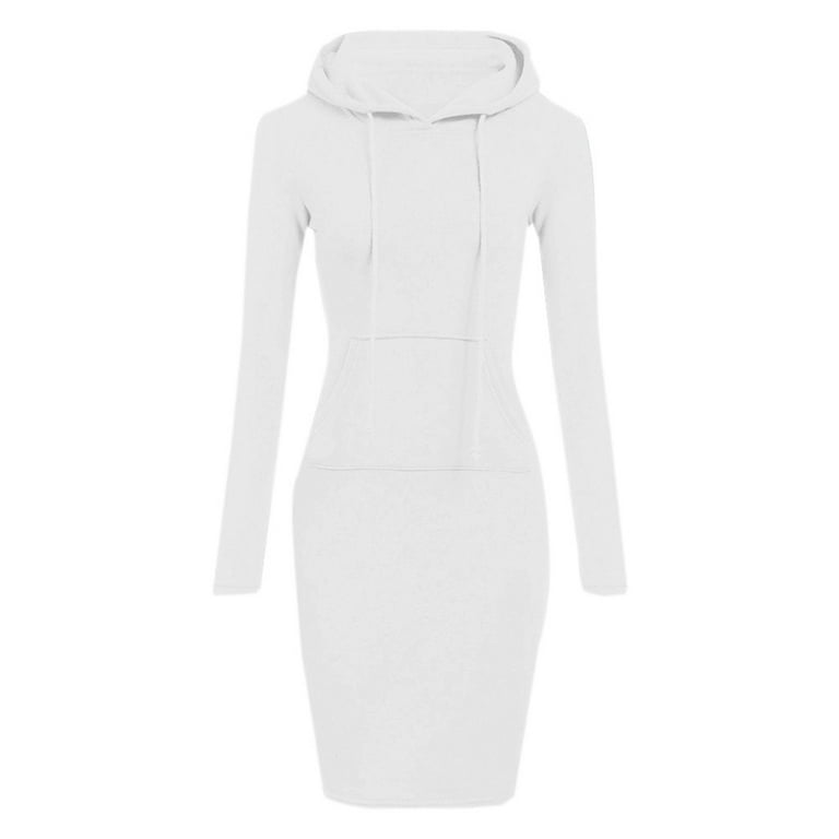 Casual Solid Patchwork Hooded Collar Long Sleeve Dresses Casual Solid Patchwork Hooded Collar Long Sleeve Dresses