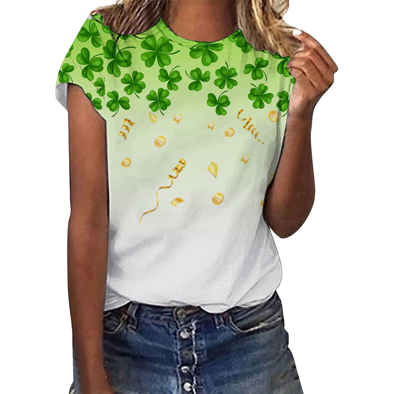 Dyfzdhu Womens T Shirts St. Patrick