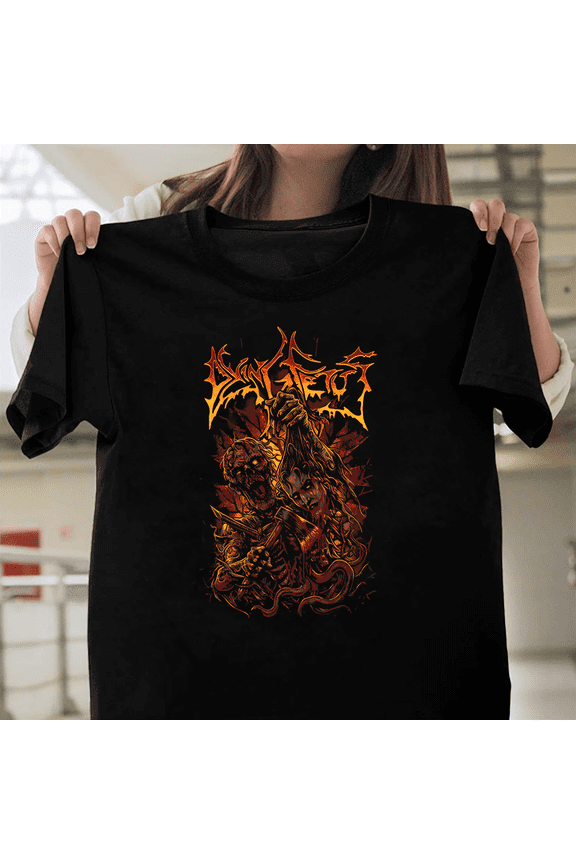 Dying Fetus Technical Death Metal Band Logo Brutal Heavy Music Concert Art Unisex T-Shirt, Size Up to 5XL