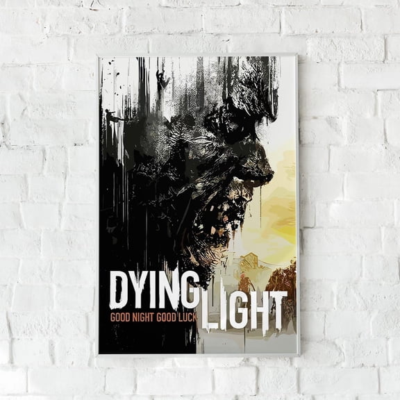 Dying Light Game Zombie Horror Art Print, Unframed Poster