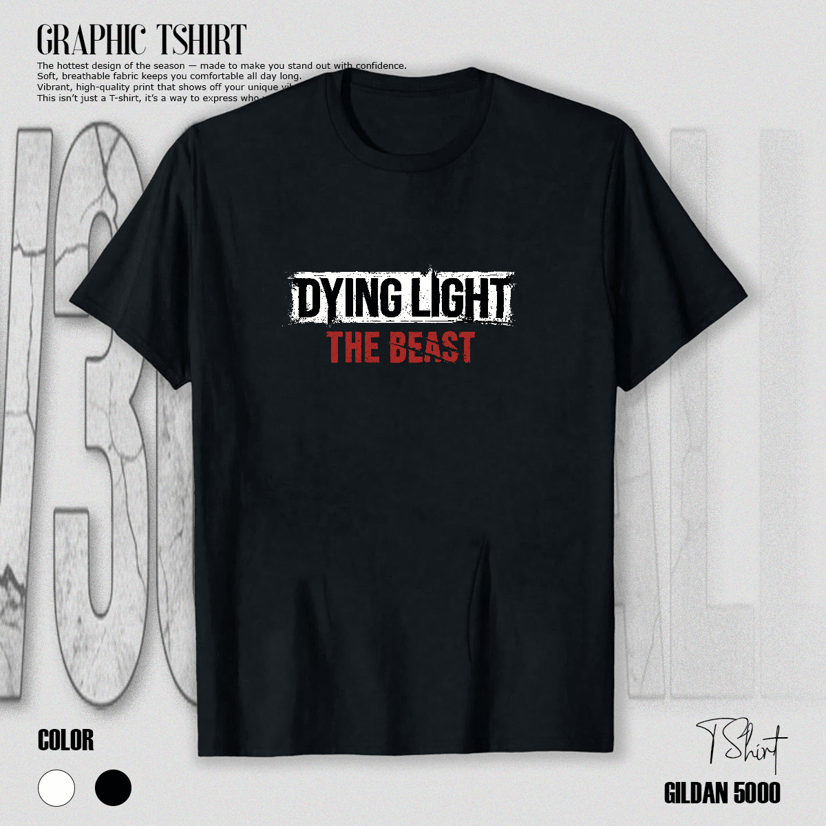 Dying Light The Beast Zombie Horror Video Game Logo Graphic Style ...