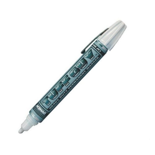 Dykem 44175 Felt Tip Permanent Marker, White