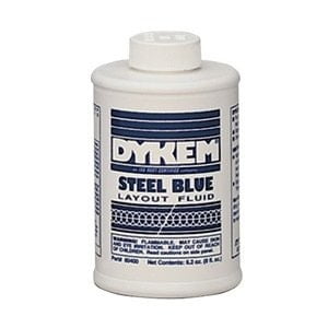 Dykem 80400 Steel Blue Layout Fluid 8 oz Brush-In-Cap - Walmart.com